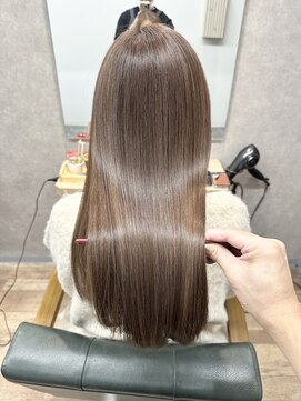 リベストバイジェービー 稲毛(li best. byjb) 切りっぱなしボブ/エアリーロング/美髪/ピンクブラウン【稲毛】