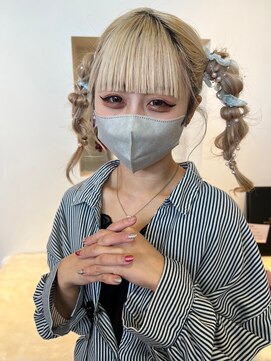 イーストハムヘッドショップ(EAST HAM head shop) ヘアアレンジ☆ツインテール