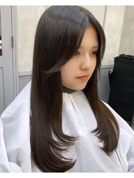 ロンドアヴァントゥス 池袋(Lond aventus) 韓国レイヤー/韓国風/ボブ/髪質改善/黒髪/ブリーチなし〔池袋〕