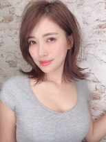 ライズ バイ レボ 柏店(RISE by REVO)&nbsp;大人かわいい/レイヤーロング/グレーベージュ/前髪パーマ/柏