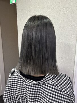 アジールヘア 所沢プロペ通り店(agir hair) エアリーロング美髪ケアブリーチシルバーグレー所沢練馬