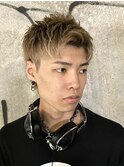 ハイトーンスパイキーアップバング