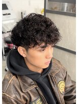 スイッチ(men's SWITCH)&nbsp;大分メンズ波巻きスパイラルパーマ刈り上げマッシュショート