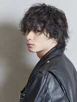 アンフィニー 銀座(ANFINI)&nbsp;目にかかるぐらいのマッシュウルフ風くるくるパーマ