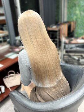 オズ 梅田店(OZ) ハイミルクティーベージュ/バージンレミーエクステ60枚