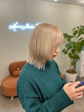 ヘアーモード ケーティー 尼崎本店(Hair Mode KT) bob×milk tea beige