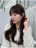 ショコラグレージュ/韓国くびれヘア/顔周りカット/表参道