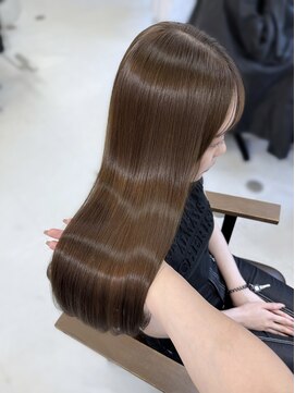 ハピネス 梅田茶屋町店(HAPPINESS) 韓国風/レイヤーカット/顔周り/顔まわり/髪質改善/ベージュ