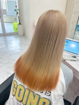 ミニョン(mignon) 韓国/ダブルカラー/ブリーチ/ピンク/学割U24/新越谷/南越谷/草加