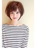 20代30代40代大人可愛いショートボブ　前髪