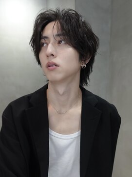 バイフィフス 原宿/表参道(by fifth) 原宿シャドウパーマメンズカットセンターパートウルフ30代