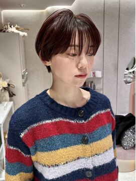 マイル 渋谷(mile) ハンサムショート / シースルーマッシュ / フォームブラウン