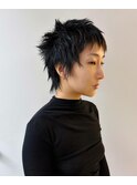 ベリショ　黒髪　ショート