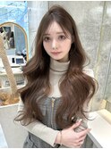 ★イメチェンピンクベージュアンブレラカラー前髪クールショート