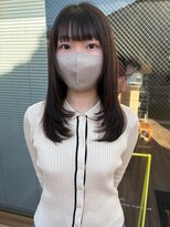ツイギー 宮西店(TWiGGY)&nbsp;ぱつっと前髪にレイヤースタイル