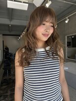 アイン(eim)&nbsp;透明感ベージュ/ベージュ/ブリーチ無しダブルカラー/夏カラー