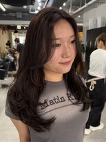 レブ 四条烏丸(Reb,)&nbsp;レイヤーカット顔周りカットブラウンカラーショコラブラウン