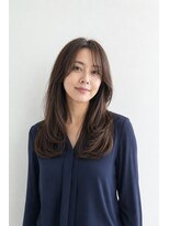 ベルス(bellus)&nbsp;自然な縮毛矯正×艶感ダークグレージュロング 20代　30代　40代