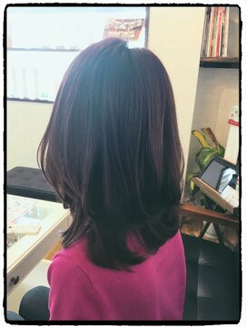 リン ヘアファクトリー アンド アイラッシュサロン(RIN) ピンクベージュゆるカールヘア