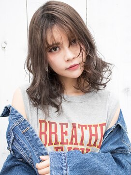 エイト 博多店(EIGHT hakata) ナチュラルひし形シルエットデジタルパーマグレージュ