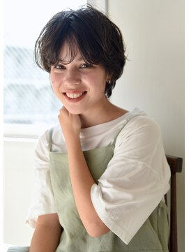 ユノ(juno) 【Lepes】ナチュラル耳かけショート♪ワンカールパーマ