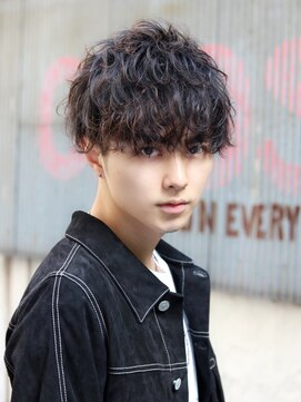 ネイビー(NAVY) オーバースパイラルマッシュ