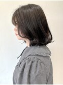 【FOLK】小顔 薄めバング 横髪  外ハネ ダークグレージュ♪