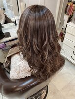 ヘアメイク ベティ(hair make Betty) ブラウンベージュバレイヤージュカラー