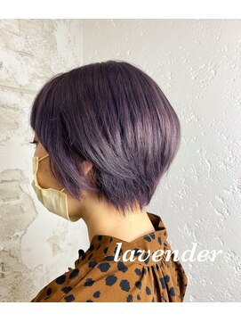 アジールヘア 所沢プロペ通り店(agir hair) 透明感ラベンダーショートヘア所沢
