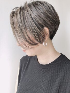 モリオフロムロンドン 原宿本店(morio from London) 【モリオ原宿】外国人風カラー　ショートボブ　襟足刈り上げ