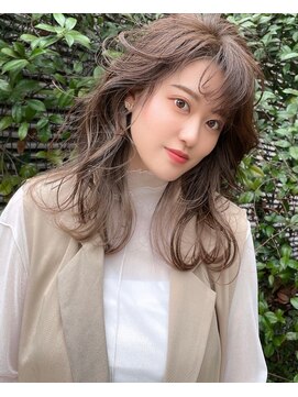フラッグヘア 新宮店(Flag HAIR) 外国人風レイヤー☆インナーカラーハイライトイルミナカラー