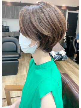 ワークス(WORKS) 【WORKS】☆大人可愛いショートボブ×イルミナアッシュ☆