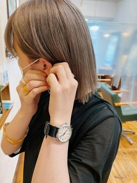 ロウバイレボ 柏(lou by revo) イメチェン/レッドブラウン/大人ミディ/フルバング/ショートボブ