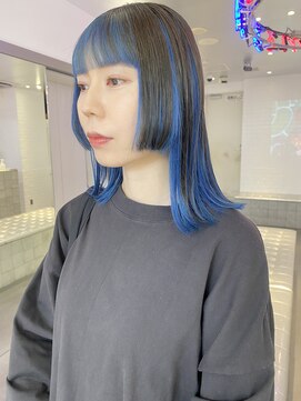 ゲーム 原宿店(GAME) ダブルカラーブルーベージュカラーケアブリーチハイトーンカラー