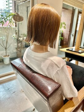 アーティクル(Article) 【Article二子玉川】切りっぱなしボブミルクティーベージュ