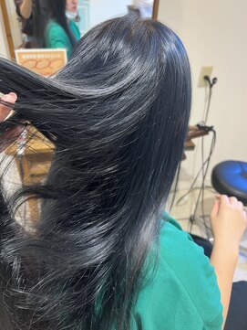 オンリー ヘア(ONLY HAIR) 艶増し増しブルーブラック×シルバー