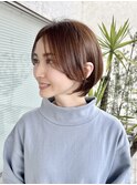 ショート大人ショートベージュカラー透明感カラー名古屋ショート