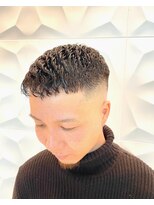 銀座マツナガ 浅草店&nbsp;黒髪短髪/スキンフェード/濡れパン