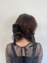 O&nbsp;ガーリーゆるふわアップ 結婚式 二次会 お呼ばれ イベント