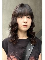 ビビト(bibito)&nbsp;bibito ミディアムウルフ ウェーブパーマ ウルフ パーマ