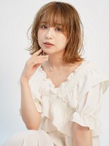 トレヘアー 京都 烏丸(tRe hair)&nbsp;ミニウルフ　くびれヘア　ホワイトベージュ