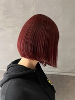ボコカ(bococa)&nbsp;【りん指名】ボブ,暖色カラー,チェリーレッド