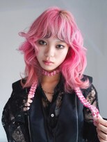 クペウ ローウェン(cope'u ROWEN)&nbsp;渋谷/ウルフカット  デザインカラー ルーツカラー エンドカラー