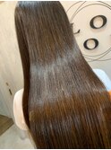 艶髪　髪質改善　ストレート