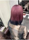 アンブレラカラーピンク×ブルー