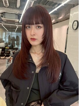 ベイルーム(BAYROOM by HONEY omotesando) イメチェンレイヤーカット美髪チェリーブラウン小顔髪質改善2