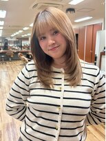 デビュー ヘアーメイク&nbsp;イメチェン/ホワイトブロンド/外ハネボブ/美髪/宜野湾/浦添