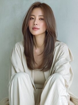 アルトリスト(Altruist Aging×HAIR&SPA) ★ダークアッシュ大人ガーリーボブ着物ミディアムレイヤーカット