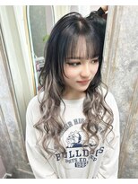 ガルボヘアー 心斎橋店(garbohair) プリンが目立ちにくいグラデ構成ギャルエクステハイトーン