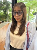 【iFY 千葉】セミロングレイヤー×アッシュベージュ
